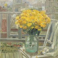 Yellow chrysanthemums