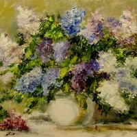 Lilac in the evening light