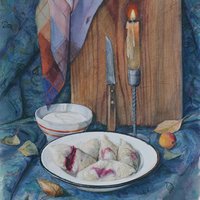Dumplings with cherries
