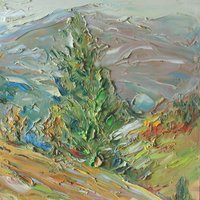 Mountain landscape (from the series "God's light")