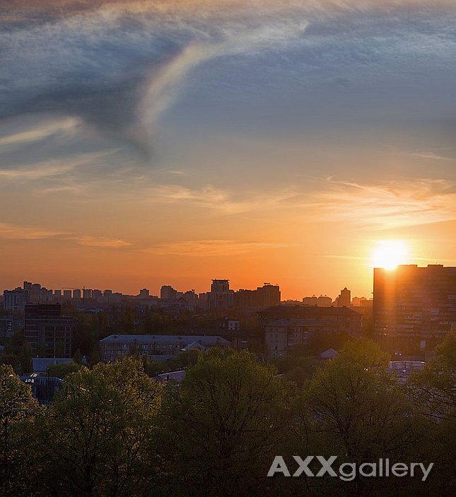 Above the city
