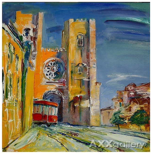 Landscape with tram