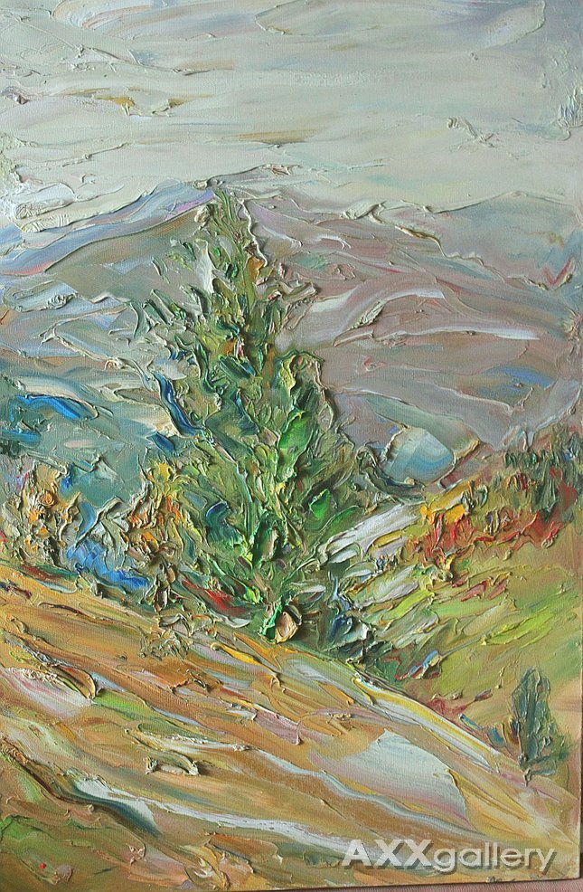 Mountain landscape (from the series "God's light")