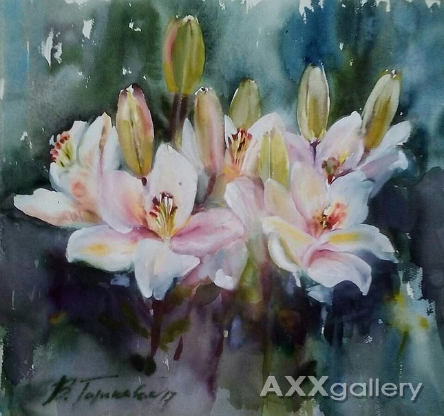 Pink lilies