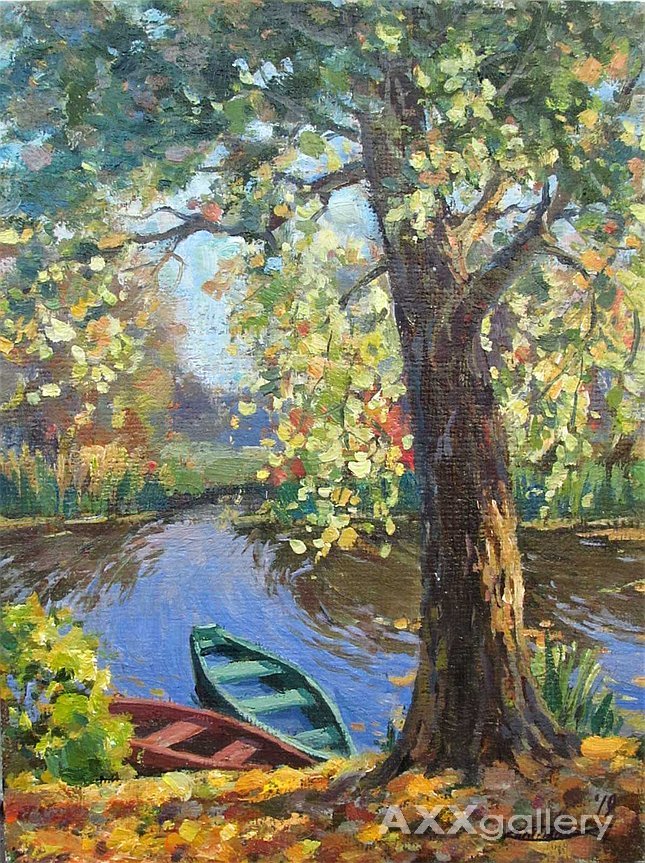 blue boat